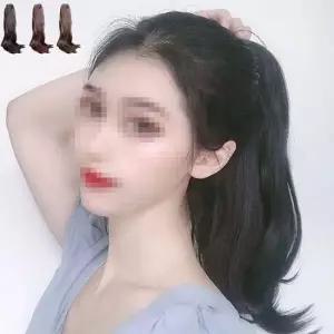 키밍 롱 웨이브 포니테일 집게 가발 달비 네츄럴 여자가발