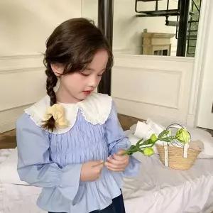 아동복 키즈 빅카라 셔링 블라우스 봄신상 110~150