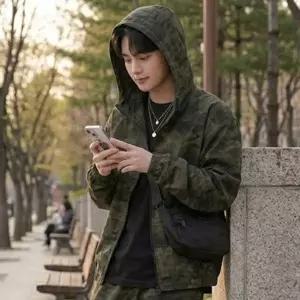 [골드스마일]남성 스트릿 패션 긴팔 후드 집업 단품 1P 간절기 캐주얼 티셔츠
