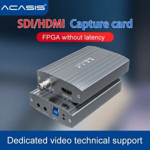 캡쳐보드 ACASIS SDI HDMI 호환 HD 비디오 1920 2 카드, 60FPS , 0, NS 4K 카메라, 채널, 캡처 녹화, USB3 1080 @ 게임