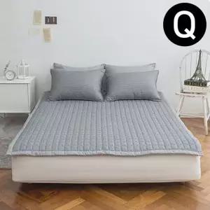 해피니 솔트 마이크로화이바 패드 퀸 Q 그레이 카페트겸용