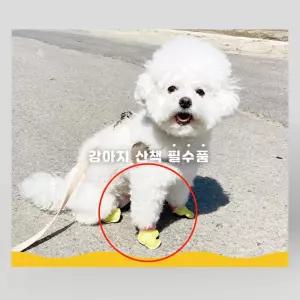 애완견 산책 필수 일회용 신발 20매 소형 2개 애견 장화 방수 노견