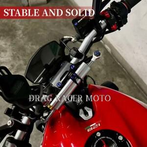 Ducati Monster 821 1200 797 2014-2021 오토바이 스티어링 댐퍼 스태빌라이저 브래킷 키트에 적합