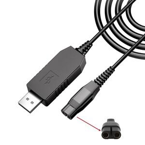 3.28피트 4.3V USB-C 충전기는 원블레이드 QP2520/QP2515 등에 하며, 면도기 RQ311 일상 사용을 위한 안정