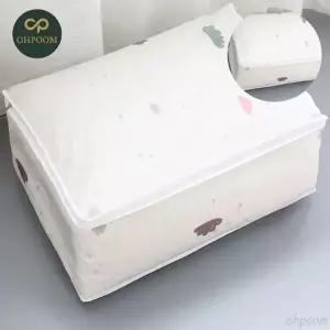(옵션 소)옷수납박스 이불보관가방 패딩보관팩 이불보관주머니 방수이불정리함 이불 보관백