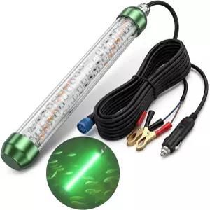 50W 수중 그린 낚시 라이트 맥스 파워 12V100W 야간 보트 부두 카약을 위한 어트랙션 크래피 스누크 오징어