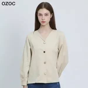 [오조크(OZOC)] 단추포인트 블라우스 (택가격: 74000원)
