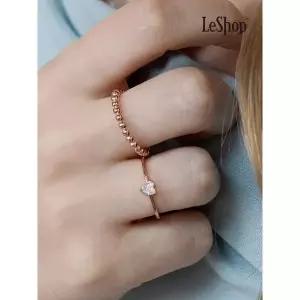 [르샵]14K 심플 하트 반지 2종 세트 GoldPlated LJ6080BRR_P427122724