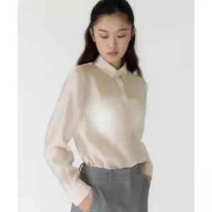 EVOKEERA Maeve Sheer Shirt Blouse(Peach Pink) 2301671
