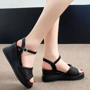 제이시 푹신한 스포츠샌들 7CM 키높이 통굽 샌들 S225