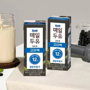 매일유업 매일두유 고단백 검은콩 두유 1박스 190ml X 24팩)