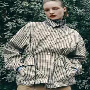 자라 ZARA 체크 하이넥 재킷 - 스크래치 화이트 5854021251 987972