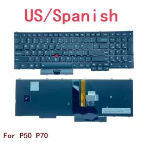 레노버 씽크패드 P50 P70 노트북 PC 교체용 새 노트북 백라이트 키보드 01HW200 00PA403
