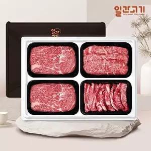 [일간고기][일간고기][냉장] 1등급 암소한우 선물세트 1.6kg (등등채갈)