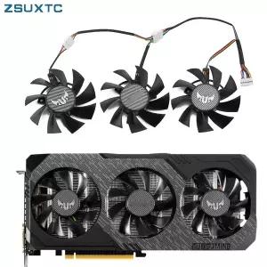 ASUS GTX 1660Ti 1660super RX 5700 XT TUF X3 OC 그래픽 냉각 팬용 75MM 7Pin FD8015U12D GTX1660 RX5700