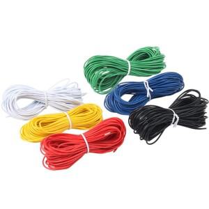 10M UL-1007 24AWG 훅업 와이어 80C / 300V 코드 DIY 전기 케이블 레드/블랙/블루/옐로우