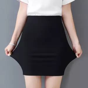 [라일리여성의류] Rly 블랙미니스커트 여성스커트 편한치마 검정치마