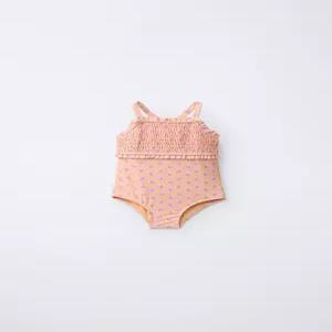 자라 ZARA 1-6세 플라워 허니콤 스윔수트 - 로즈핑크 4354598620 1029741