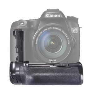 JINTU 배터리 그립 팩 홀더 캐논 EOS 80D DSLR 카메라 LP-E6 교체 전원 BG-E14