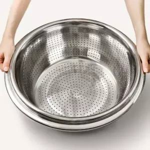 [무료배송] 김장 타공 물빠짐 대야 야채 소쿠리 채반 30cm