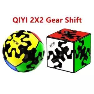QIYI 기어 매직 큐브 2X2 시프트 스피드 가용 피젯 토이 2X2x2 볼 퍼즐 큐보 마히코