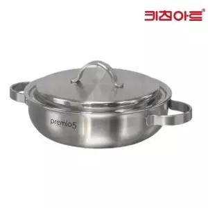 키친아트 프리미오 통5중 스텐 인덕션 냄비 24전골