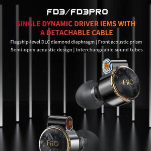 FiiO FD3 FD3 Pro 1DD 다이나믹 인 이어 이어폰 IEM MMCX 분리형 케이블 DLC 다이아몬드 형 카본 다이어프