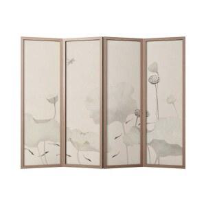 돌잔치 병풍 환갑 잔치 월넛 가림막 차례상 인테리어 레드 45x180cm 단문