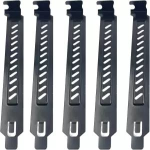 10PCS 블랙 PCI 슬롯 커버 컴퓨터 케이스용 먼지 필터 브래킷 확장 블랭킹 플레이트