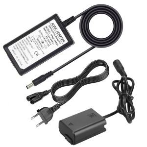 AC-PW20 전원 어댑터 어댑터 NP-FW50 소니 호환 알파 ZV-E10 A6000 A7 A7II용 더미 배터리 키트