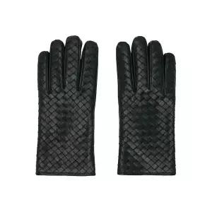 Bottega Veneta 그린 인트레치아토 가죽 장갑 804440V01713350 TP874642450