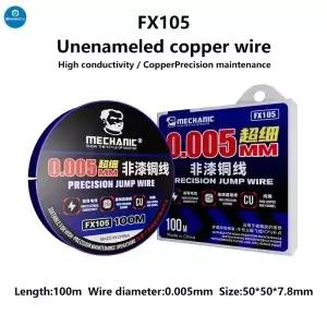MECHANIC 점프 와이어 FX105 0.005mm 마더 보드 나사 구멍이있는 초 미세 실버 깨진 플렉스 케이블 수리
