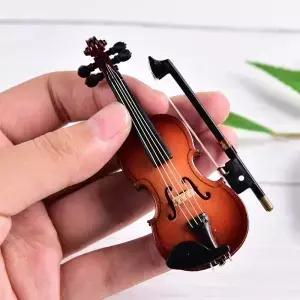 소형 음악 악기 플라스틱 미니 바이올린 장식 공예 DIY 홈 인테리어 지원