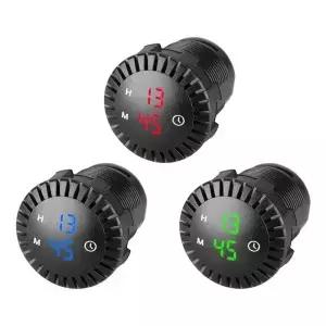 12V/24V 자동차 패널 전자 시계 보트 오토바이 터치 디지털 LED 디스플레이 방수