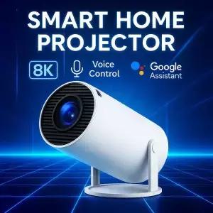 스마트 홈 프로젝터 1080P HDR10 4K 지원 휴대용 미니 WiFi 블루투스 스크린 미러링 극장 빔 TV 스틱