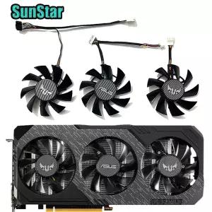 GTX1660S RX5700 XT 75MM 7PIN PLA08015S12HH GPU 쿨러 냉각 팬 ASUS GTX1660Ti 1660Super RX5700 XT TUF