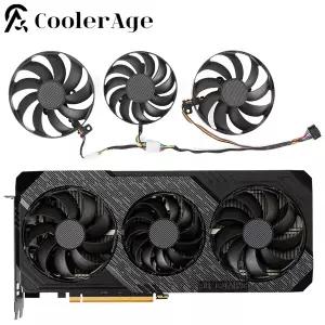 T129215BU T128010BU 그래픽 카드 쿨러 교체 ASUS Radeon TUF 게임 RX 5600 XT 5700 5700XT X3 EVO OC 냉각