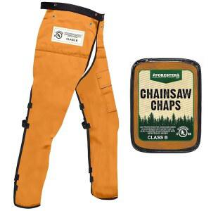 남성용 및 여성용 포레스터 전기톱 칩 | 포켓 및 조절 가능한 허리가 있는 에이프런 스타일 칩 | 전기톱 안전 장비