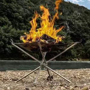 초경량화로대 바비큐그릴 화로대 캠프파이어 메쉬 캠핑 경량-WFOJ1...