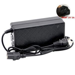 DC67.2V 2A 리튬 배터리 충전기 16S 60V 10AH 12AH 20AH 전기차 밸런스카 T 커넥터 AC 220V