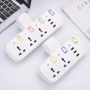 영국 EU 미국 플러그 멀티 접촉 전기 소켓 3 USB 포트 무선 벽 전원 스트립 범용 콘센트 변환기 어댑터