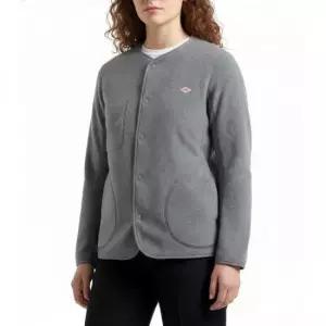 단톤 MUST IT_ Logo Patch Fleece Jacket JD8939-000-DKGREY) 로고 패치 플리스 자켓)