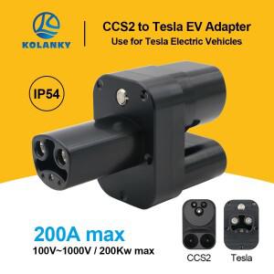 전기 자동차 EV 커넥터, 테슬라 모델 Y, S, 3 과 호환 가능, 고속 충전, CCS2-테슬라 200A DC