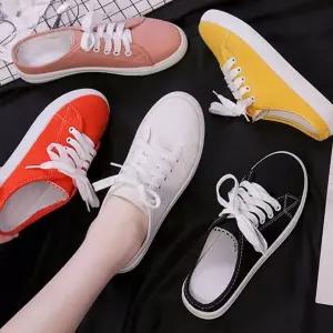 [하프클럽/]여자 캐주얼 슬립온 운동화 뮬 슈즈