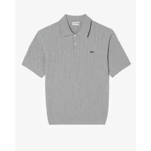 라코스테 26SS 남성 케이블 반팔 스웨터 폴로 셔츠 PH368E-56G CCA 그레이