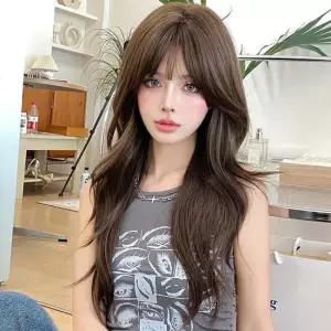 여성 웨이브 통가발 여자가발 긴머리 연출가발 패션가발