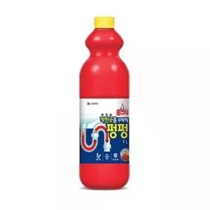 [엘지생활건강]고품질 홈스타 세면대 하수구 막힘 막힌 곳을 부탁해 펑펑 1L 배수구세정제 배수구클리너 W