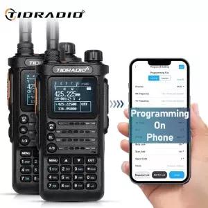 2PCS 2세대 TIDRADIO TD-H8 10W 휴대용 장거리 라디오 APP 무선 프로그래밍 가능 Type-C 충전