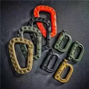 D링 Grimlock Carabiner 클립 MOLLE 웨빙 부착 조끼/배낭/파우치/가방/벨트 용 고속 래치 시스템