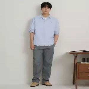 빈폴 멘 피그먼트 워싱 컴포트핏 치노 팬츠 그린 코튼 치노팬츠 BC6121C12M 624